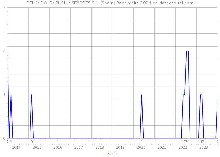 DELGADO IRABURU ASESORES S.L. (Spain) Page visits 2024 