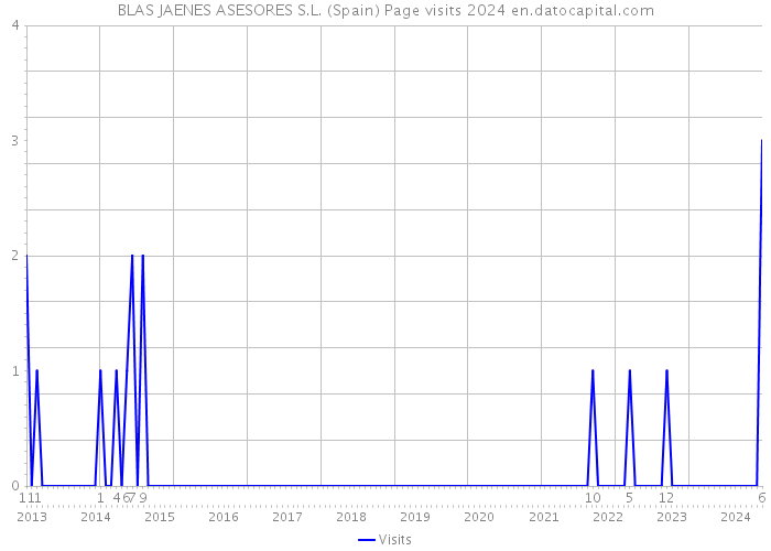 BLAS JAENES ASESORES S.L. (Spain) Page visits 2024 
