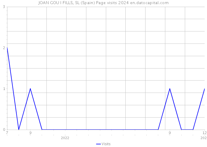 JOAN GOU I FILLS, SL (Spain) Page visits 2024 