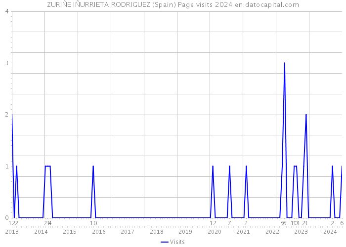 ZURIÑE IÑURRIETA RODRIGUEZ (Spain) Page visits 2024 