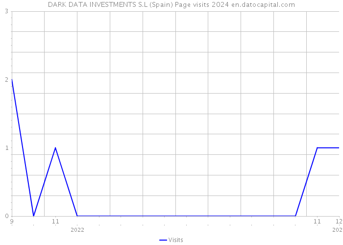 DARK DATA INVESTMENTS S.L (Spain) Page visits 2024 