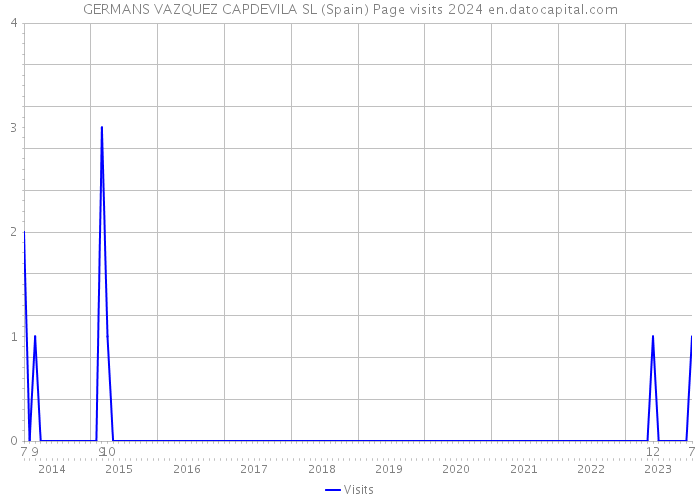 GERMANS VAZQUEZ CAPDEVILA SL (Spain) Page visits 2024 