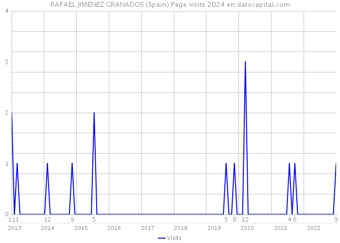 RAFAEL JIMENEZ GRANADOS (Spain) Page visits 2024 