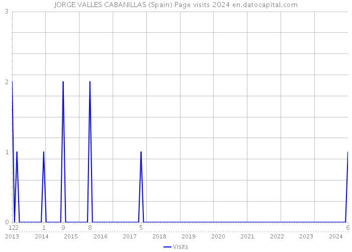 JORGE VALLES CABANILLAS (Spain) Page visits 2024 