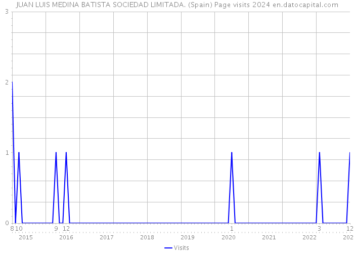 JUAN LUIS MEDINA BATISTA SOCIEDAD LIMITADA. (Spain) Page visits 2024 