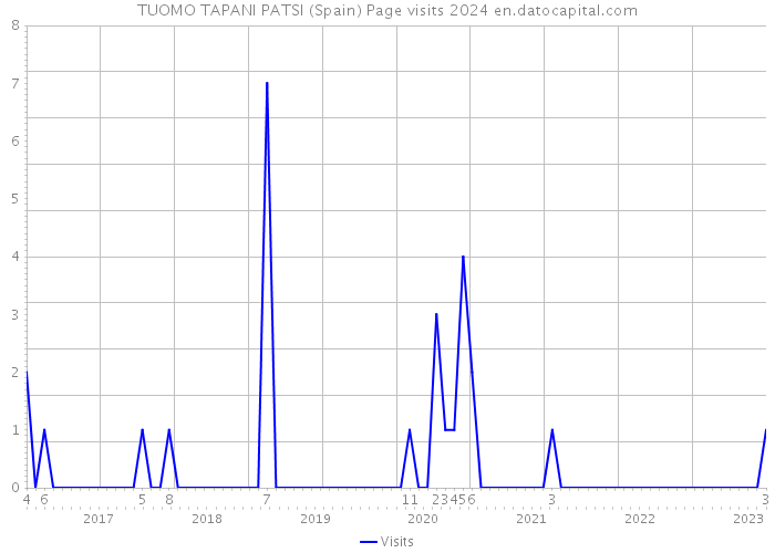 TUOMO TAPANI PATSI (Spain) Page visits 2024 