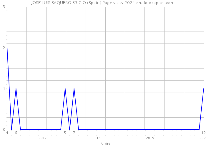 JOSE LUIS BAQUERO BRICIO (Spain) Page visits 2024 