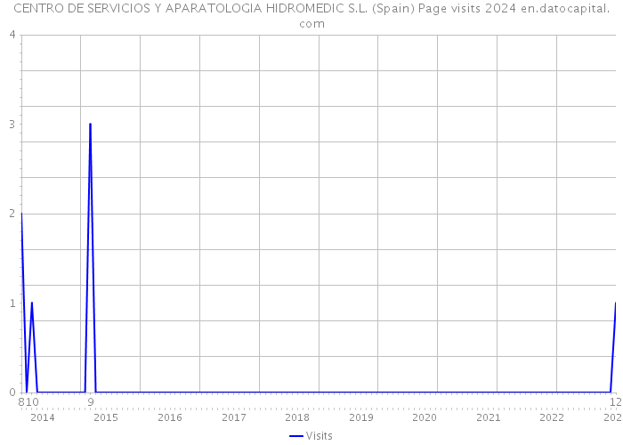 CENTRO DE SERVICIOS Y APARATOLOGIA HIDROMEDIC S.L. (Spain) Page visits 2024 