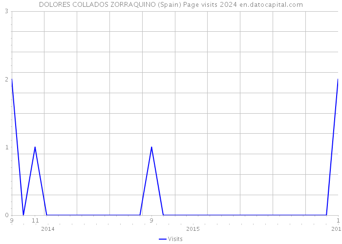 DOLORES COLLADOS ZORRAQUINO (Spain) Page visits 2024 