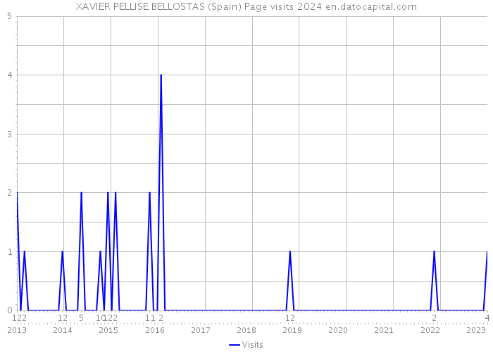 XAVIER PELLISE BELLOSTAS (Spain) Page visits 2024 