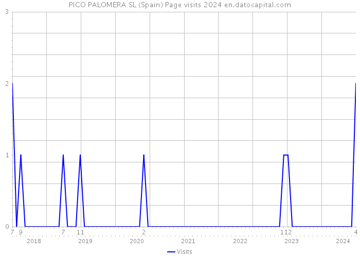 PICO PALOMERA SL (Spain) Page visits 2024 