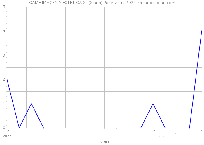 GAME IMAGEN Y ESTETICA SL (Spain) Page visits 2024 