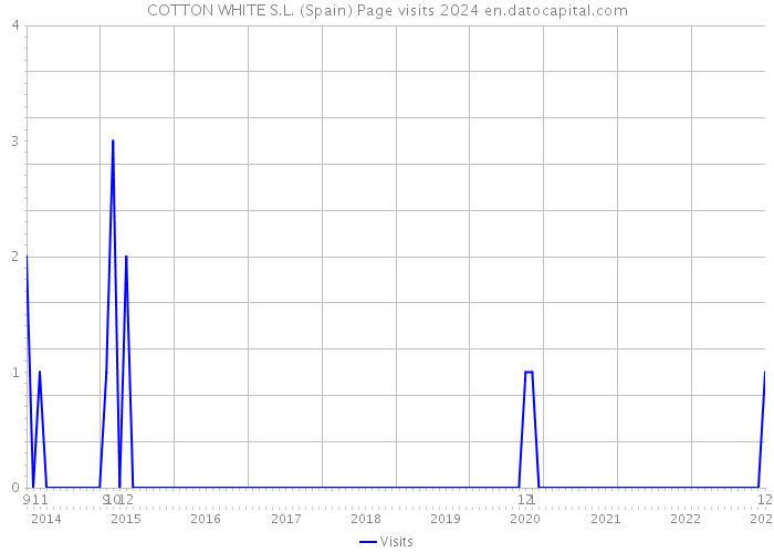 COTTON WHITE S.L. (Spain) Page visits 2024 