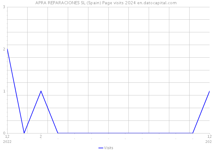 APRA REPARACIONES SL (Spain) Page visits 2024 