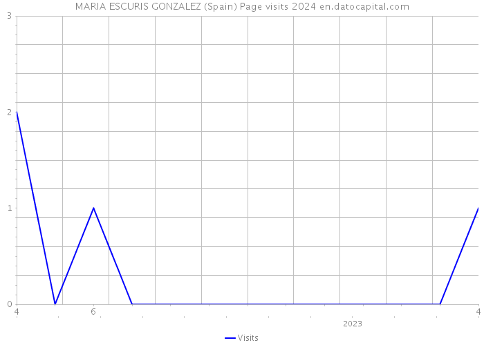 MARIA ESCURIS GONZALEZ (Spain) Page visits 2024 