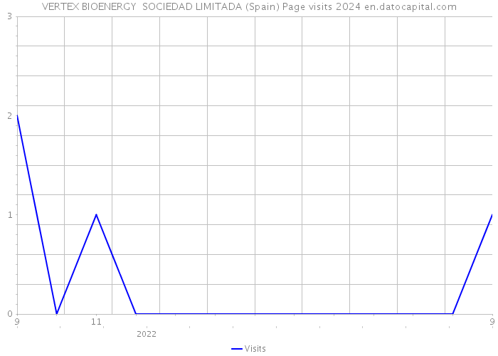 VERTEX BIOENERGY SOCIEDAD LIMITADA (Spain) Page visits 2024 