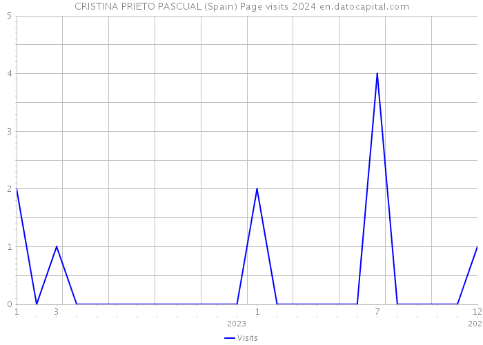 CRISTINA PRIETO PASCUAL (Spain) Page visits 2024 