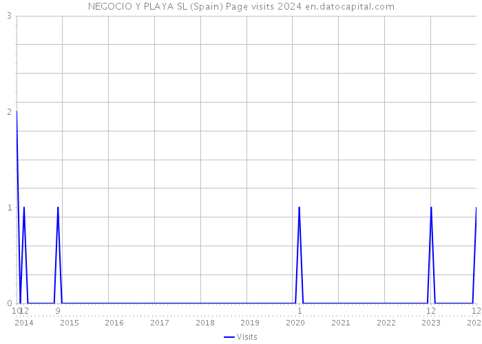 NEGOCIO Y PLAYA SL (Spain) Page visits 2024 