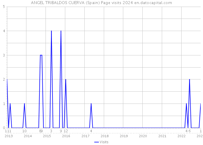 ANGEL TRIBALDOS CUERVA (Spain) Page visits 2024 