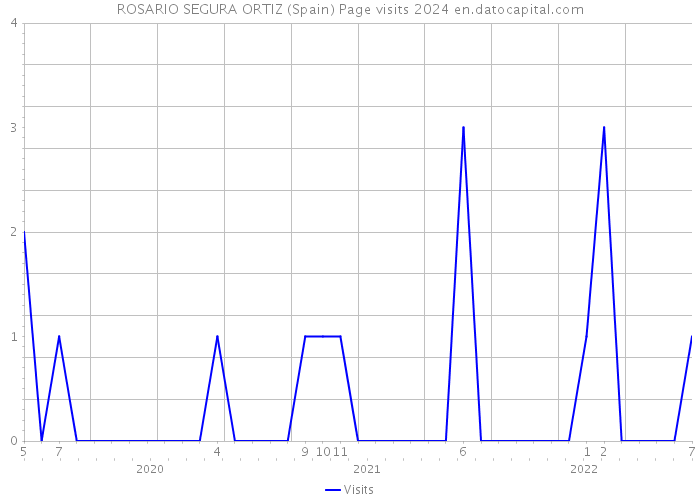 ROSARIO SEGURA ORTIZ (Spain) Page visits 2024 