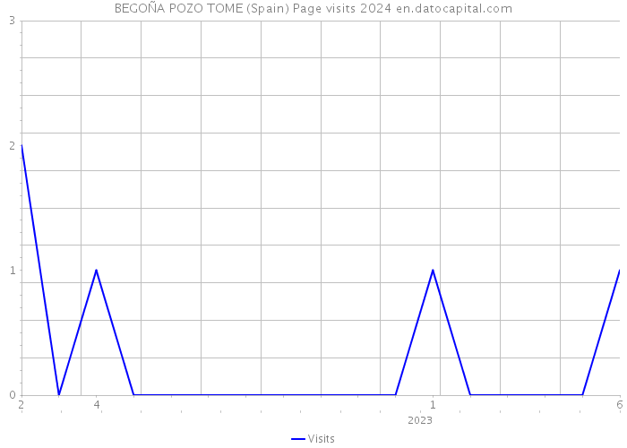 BEGOÑA POZO TOME (Spain) Page visits 2024 