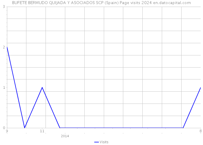 BUFETE BERMUDO QUIJADA Y ASOCIADOS SCP (Spain) Page visits 2024 