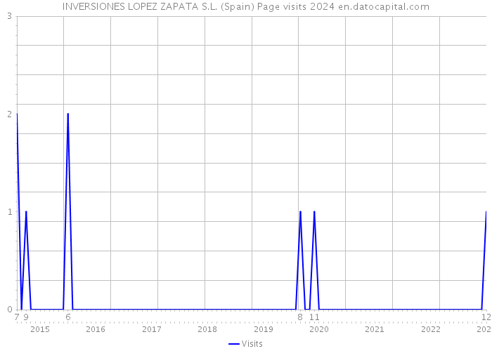 INVERSIONES LOPEZ ZAPATA S.L. (Spain) Page visits 2024 