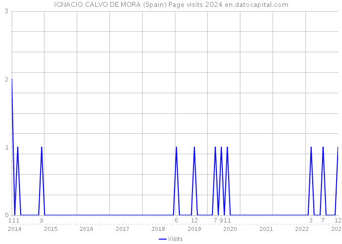 IGNACIO CALVO DE MORA (Spain) Page visits 2024 