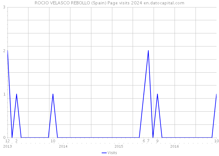 ROCIO VELASCO REBOLLO (Spain) Page visits 2024 