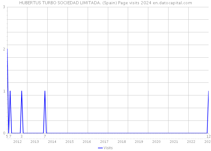 HUBERTUS TURBO SOCIEDAD LIMITADA. (Spain) Page visits 2024 