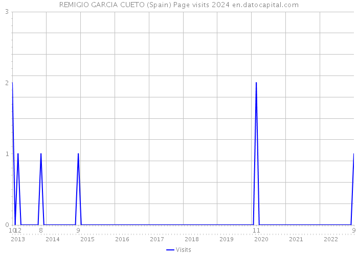 REMIGIO GARCIA CUETO (Spain) Page visits 2024 
