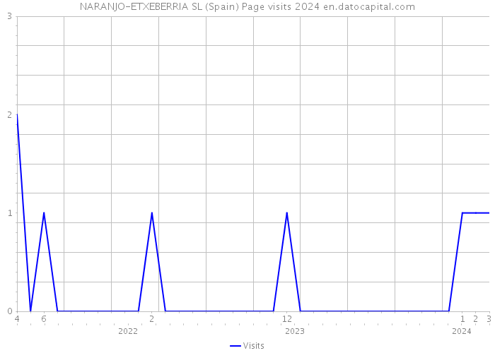 NARANJO-ETXEBERRIA SL (Spain) Page visits 2024 