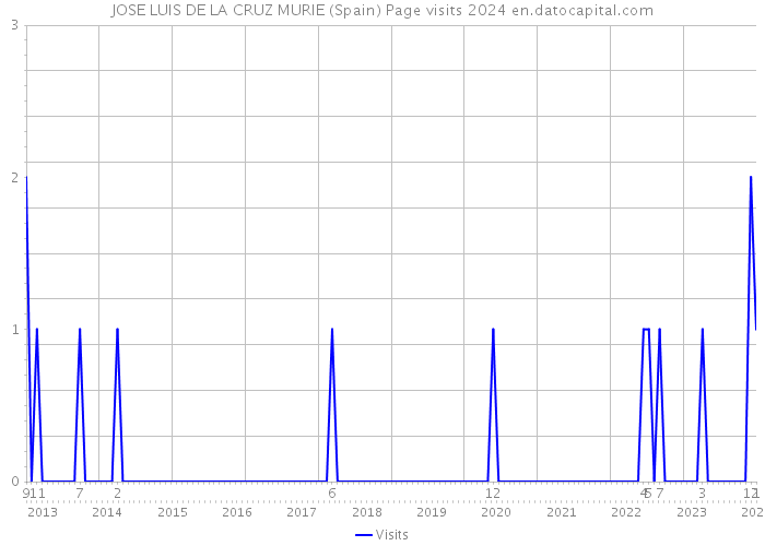 JOSE LUIS DE LA CRUZ MURIE (Spain) Page visits 2024 