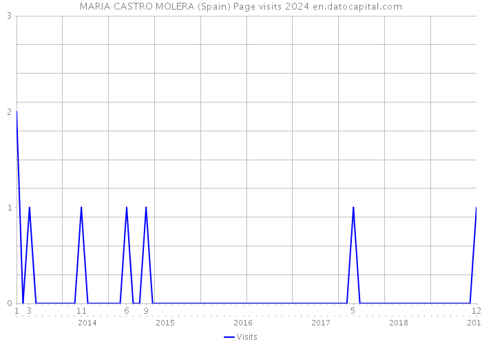 MARIA CASTRO MOLERA (Spain) Page visits 2024 