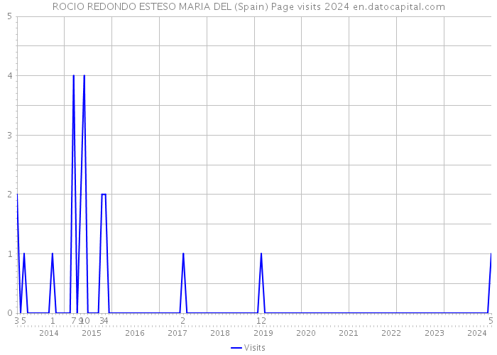 ROCIO REDONDO ESTESO MARIA DEL (Spain) Page visits 2024 