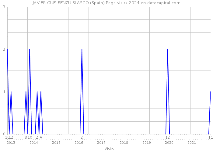 JAVIER GUELBENZU BLASCO (Spain) Page visits 2024 