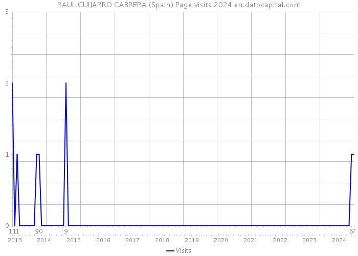 RAUL GUIJARRO CABRERA (Spain) Page visits 2024 