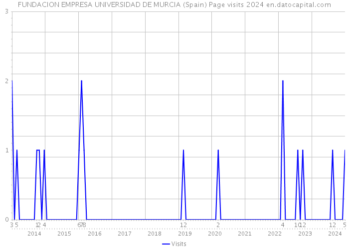 FUNDACION EMPRESA UNIVERSIDAD DE MURCIA (Spain) Page visits 2024 