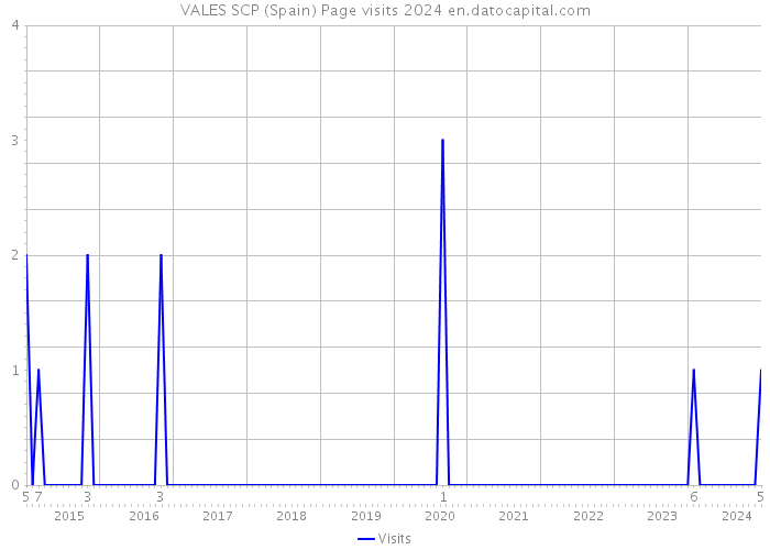 VALES SCP (Spain) Page visits 2024 