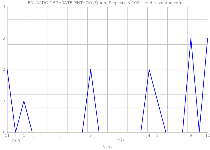EDUARDO DE ZARATE PINTADO (Spain) Page visits 2024 