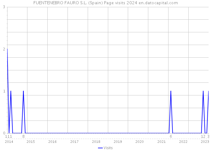 FUENTENEBRO FAURO S.L. (Spain) Page visits 2024 