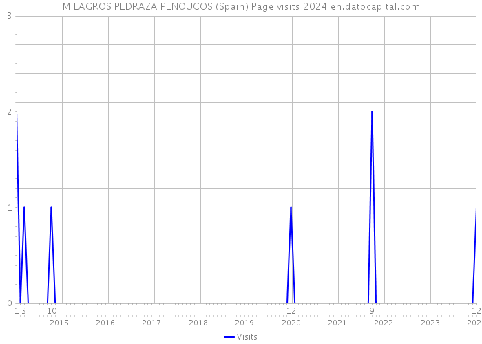 MILAGROS PEDRAZA PENOUCOS (Spain) Page visits 2024 