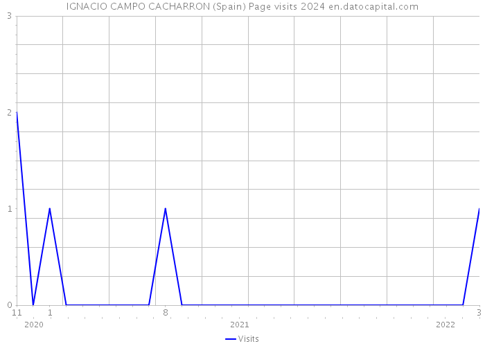 IGNACIO CAMPO CACHARRON (Spain) Page visits 2024 