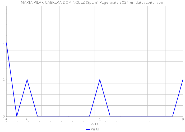 MARIA PILAR CABRERA DOMINGUEZ (Spain) Page visits 2024 