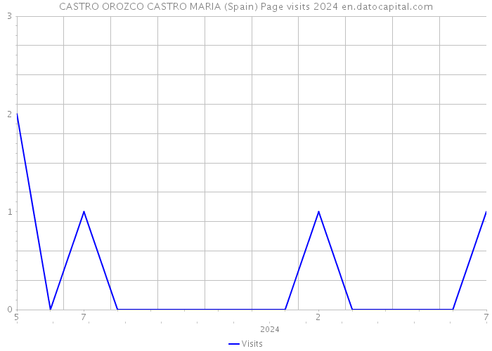 CASTRO OROZCO CASTRO MARIA (Spain) Page visits 2024 