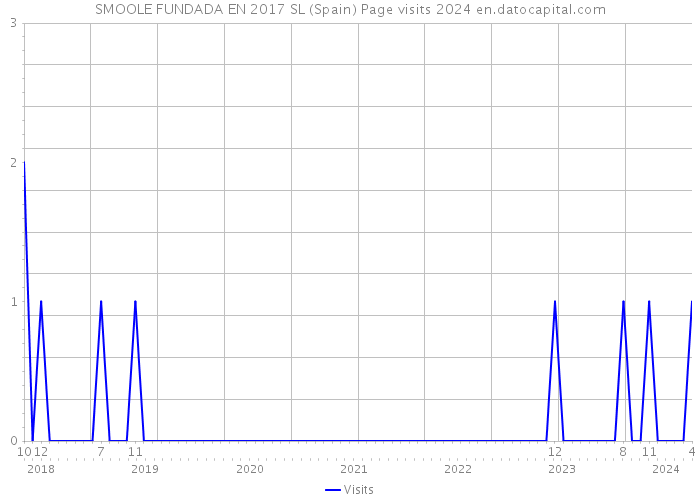 SMOOLE FUNDADA EN 2017 SL (Spain) Page visits 2024 