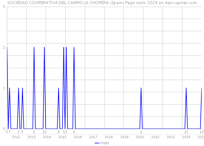 SOCIEDAD COOPERATIVA DEL CAMPO LA CHOPERA (Spain) Page visits 2024 