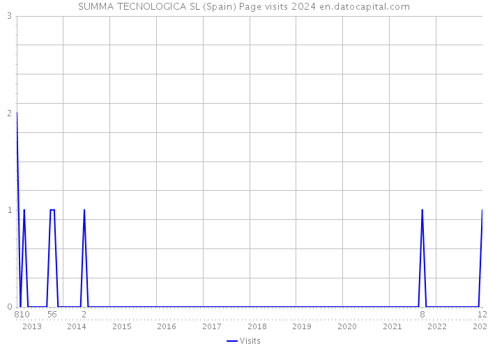 SUMMA TECNOLOGICA SL (Spain) Page visits 2024 