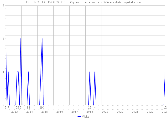 DESPRO TECHNOLOGY S.L. (Spain) Page visits 2024 