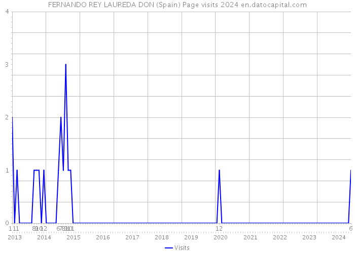FERNANDO REY LAUREDA DON (Spain) Page visits 2024 